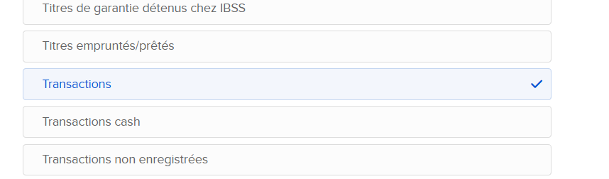Configuration Flex Query IBKR